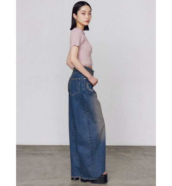 EMODA「レースグラフィックルーズデニム」|デニム|