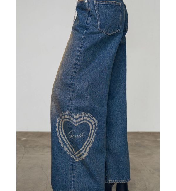 EMODA「レースグラフィックルーズデニム」|デニム|