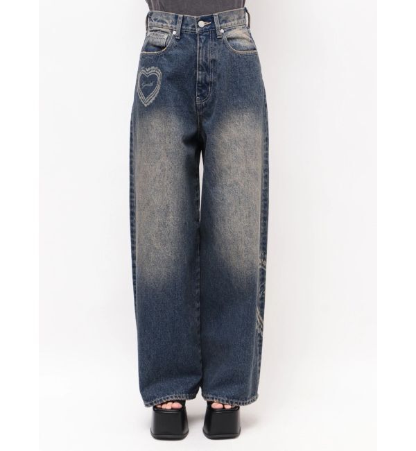 EMODA「レースグラフィックルーズデニム」|デニム|