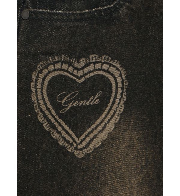 EMODA「レースグラフィックルーズデニム」|デニム|