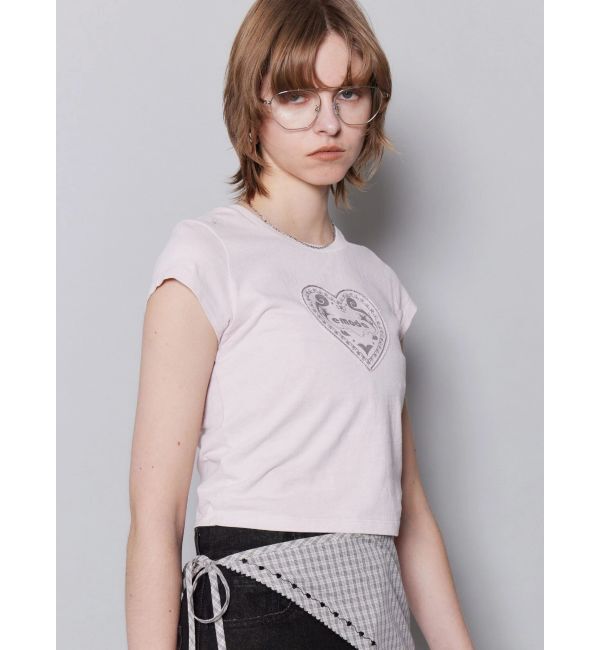 EMODA「エンブレムハートパッチTシャツ」|Tシャツ・カットソー|