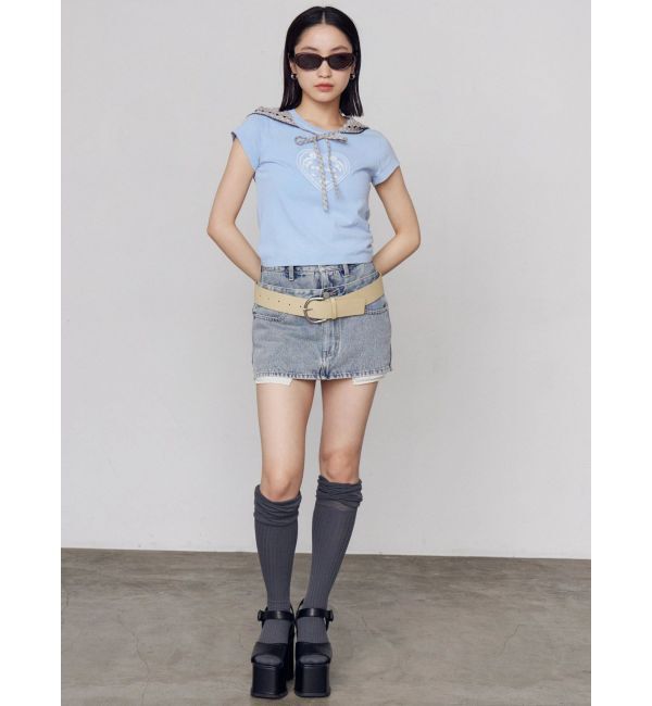 EMODA「エンブレムハートパッチTシャツ」|Tシャツ・カットソー|