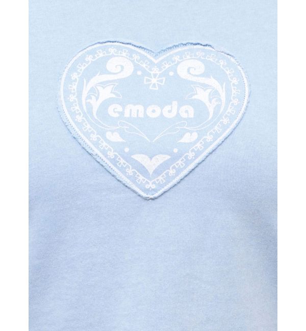 EMODA「エンブレムハートパッチTシャツ」|Tシャツ・カットソー|