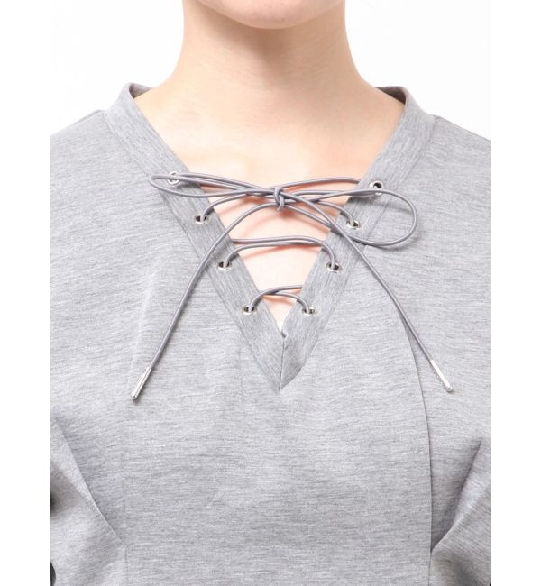 MURUA「デザインレースアップミニワンピース」|ワンピース|