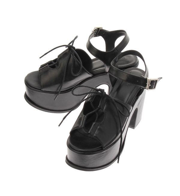 MURUA「レースアップデザインサンダル」|サンダル|