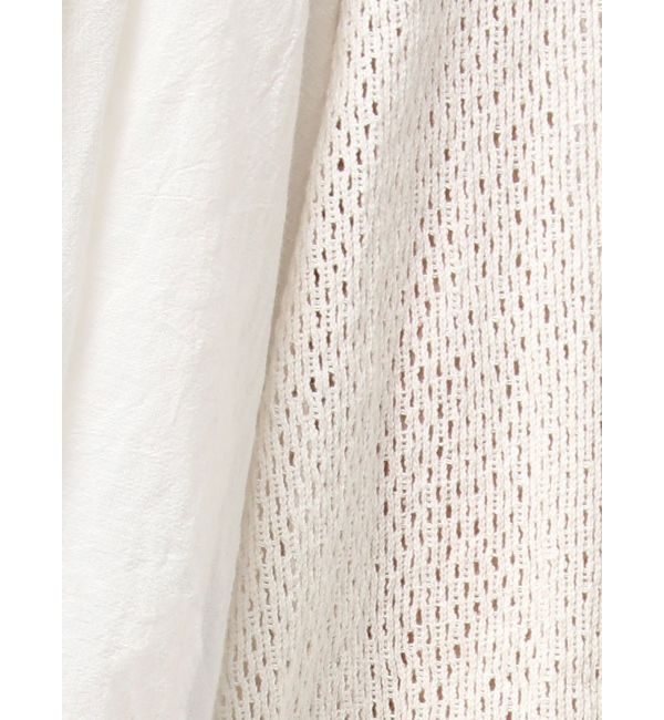 Ungrid「メッシュコンビショートブラウス」|シャツ・ブラウス|