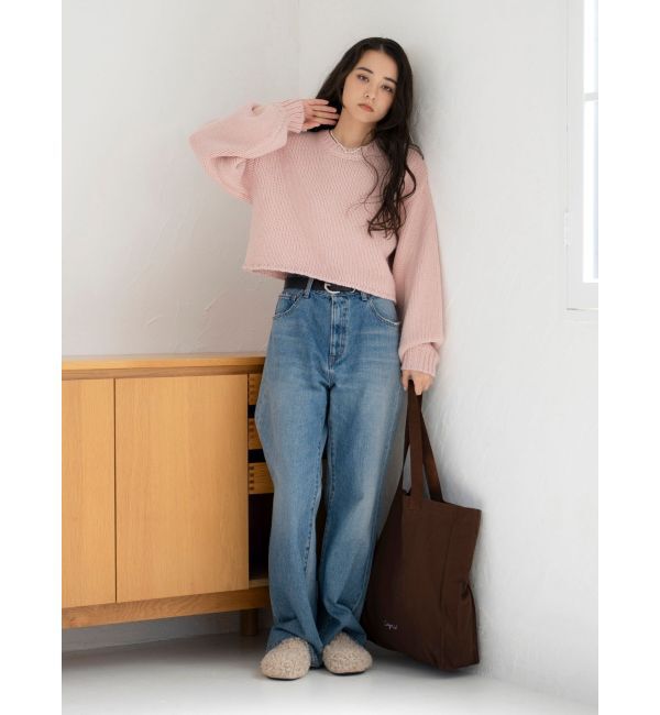 Ungrid「ローゲージクルーネックニット」|ニット・セーター|