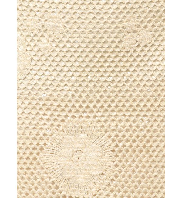 Ungrid「透かし編みスパンコールレイヤードスカート」|スカート|