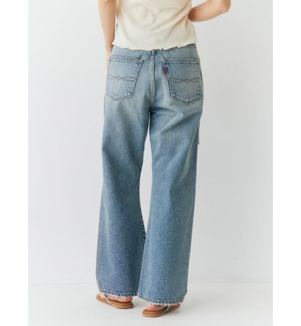 Ungrid「クラッシュデザインストレートデニム」|デニム|