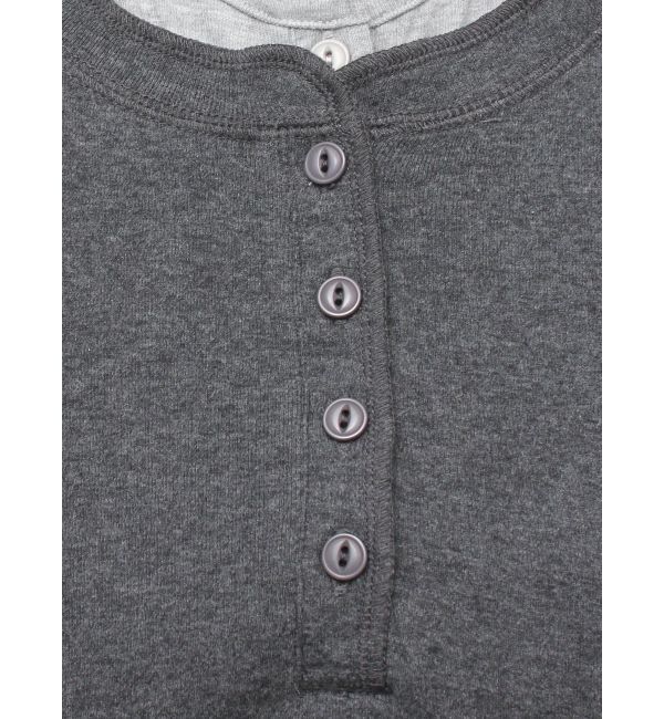 Ungrid「レイヤードデザインヘンリーロングスリーブTee」|Tシャツ・カットソー|