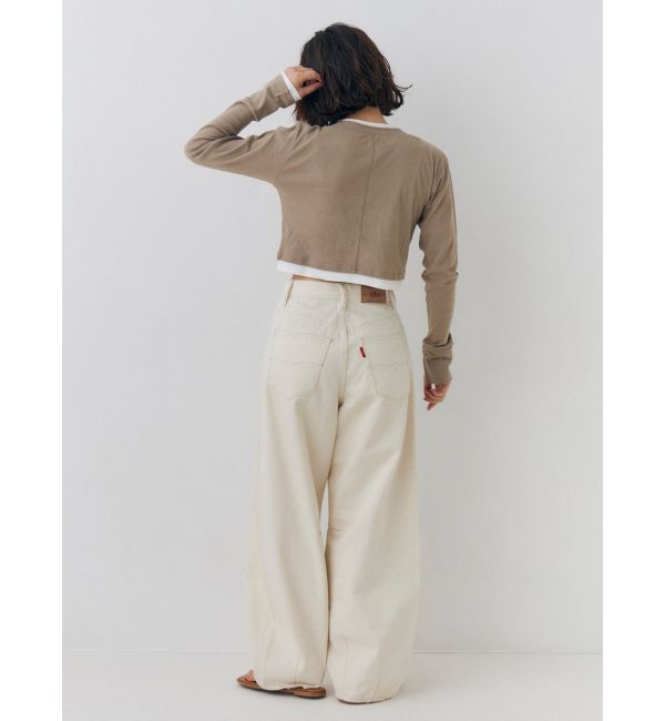 Ungrid「レイヤードデザインヘンリーロングスリーブTee」|Tシャツ・カットソー|