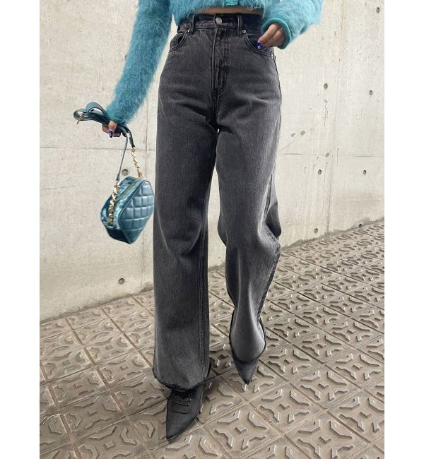 EVRIS「シンプルワイドデニムパンツ」|デニム|