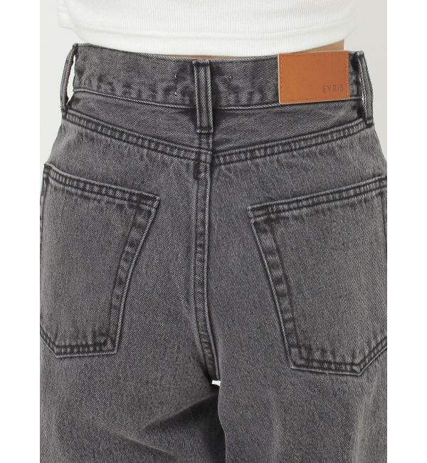 EVRIS「シンプルワイドデニムパンツ」|デニム|