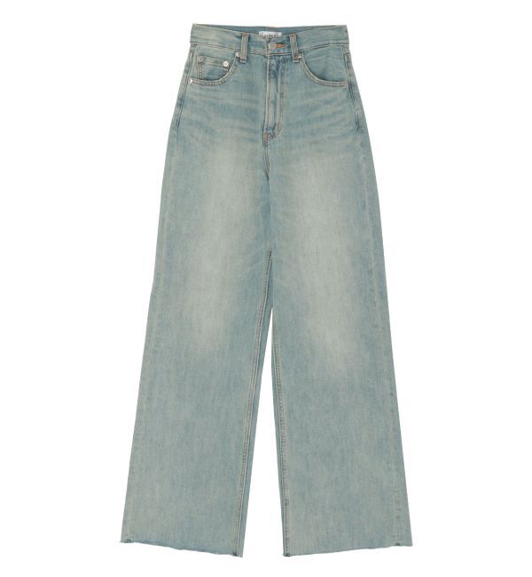 EVRIS「シンプルワイドデニムパンツ」|デニム|