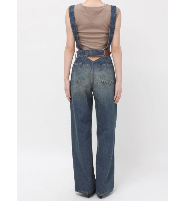 EVRIS「2WAYサロペットワイドデニムパンツ」|デニム|