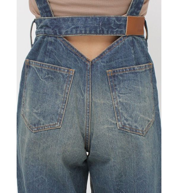 EVRIS「2WAYサロペットワイドデニムパンツ」|デニム|