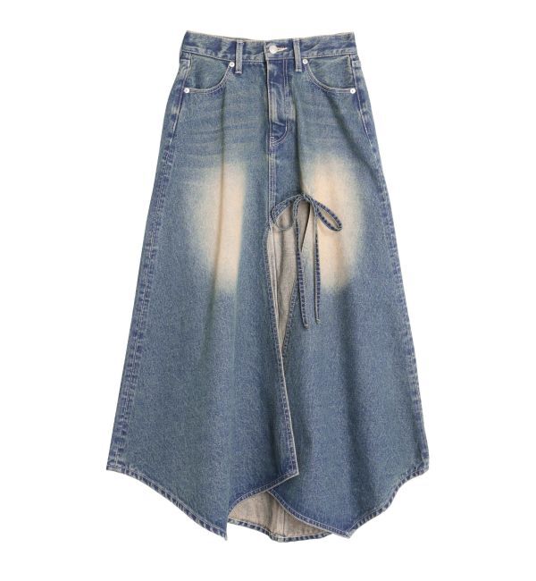 EVRIS「グラデーションスリットロングデニムスカート【セットアップ着用可能】」|スカート|