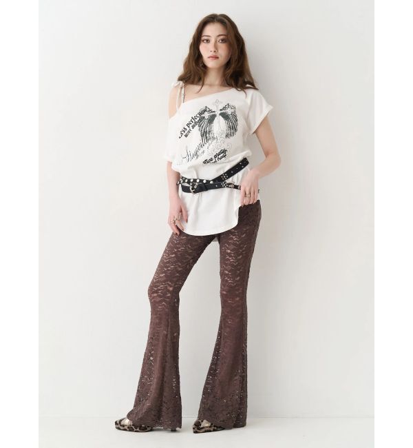 EVRIS「レースフレアパンツ」|その他|