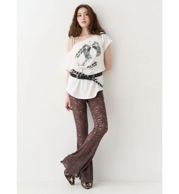 EVRIS「レースフレアパンツ」|その他|