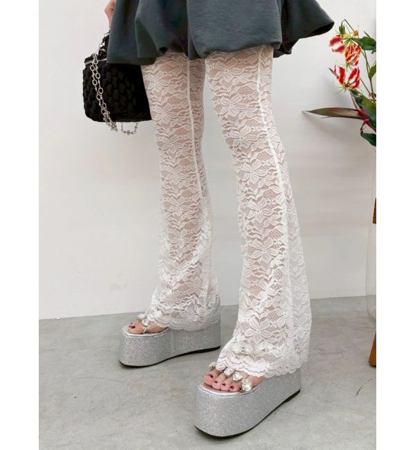 EVRIS「レースフレアパンツ」|その他|