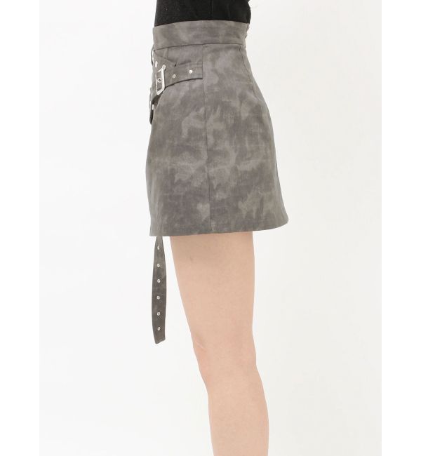 EVRIS「ダブルベルトミニスカート」|スカート|