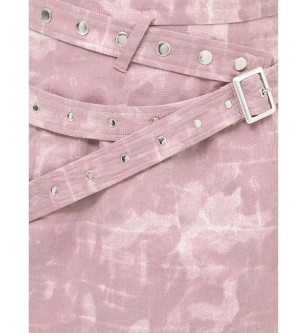 EVRIS「ダブルベルトミニスカート」|スカート|