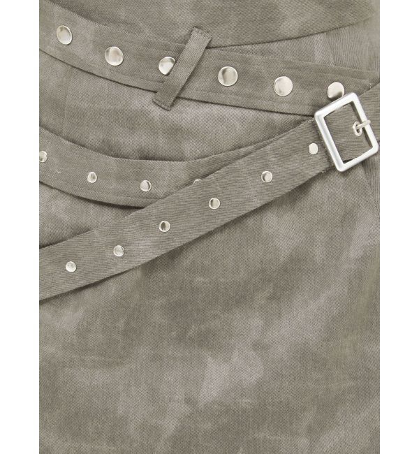 EVRIS「ダブルベルトミニスカート」|スカート|