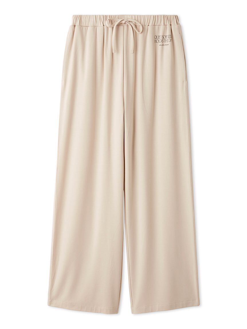 gelato pique「【接触冷感】レーヨンロゴロングパンツ」|ルームウェア|