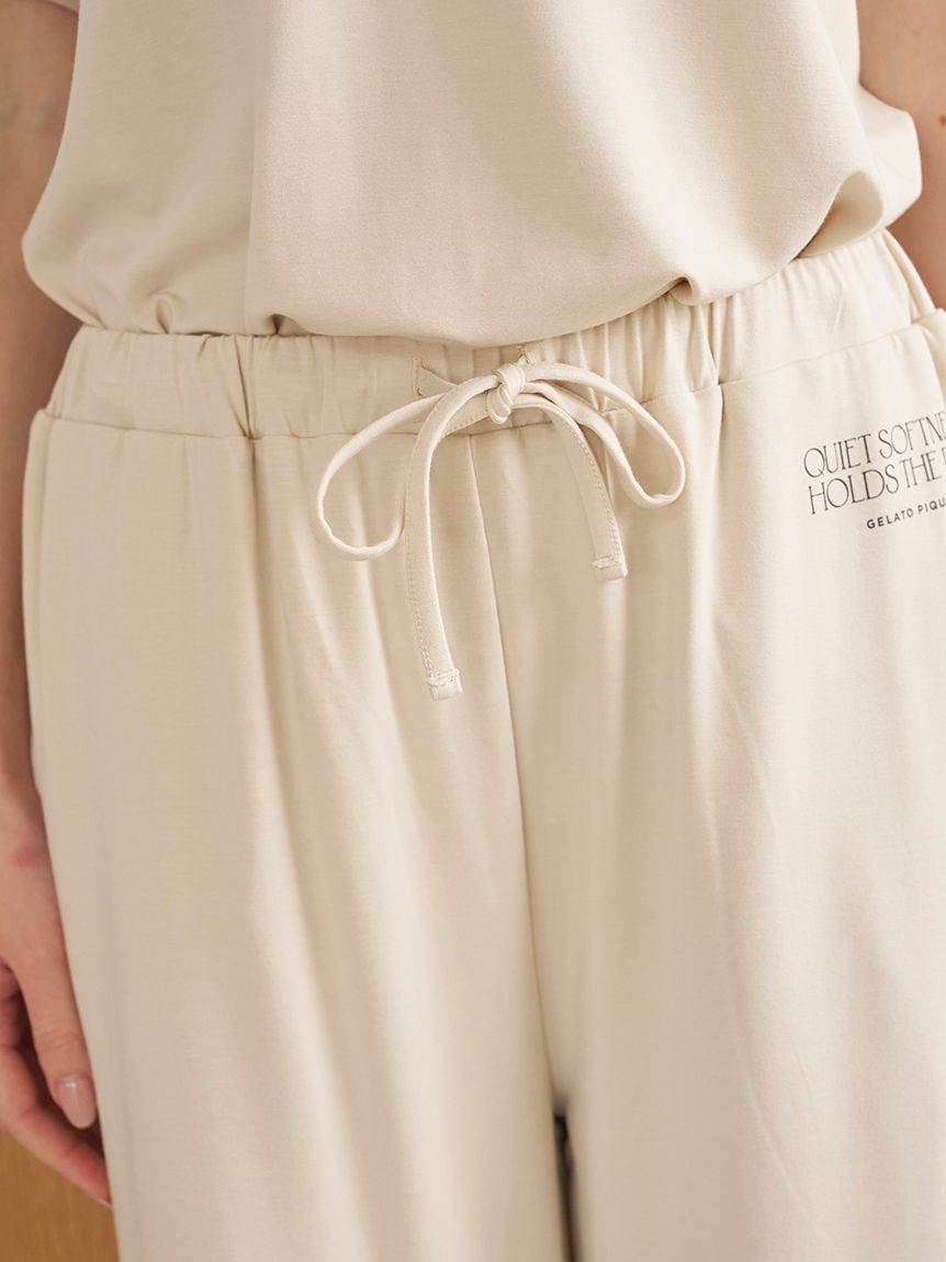 gelato pique「【接触冷感】レーヨンロゴロングパンツ」|ルームウェア|