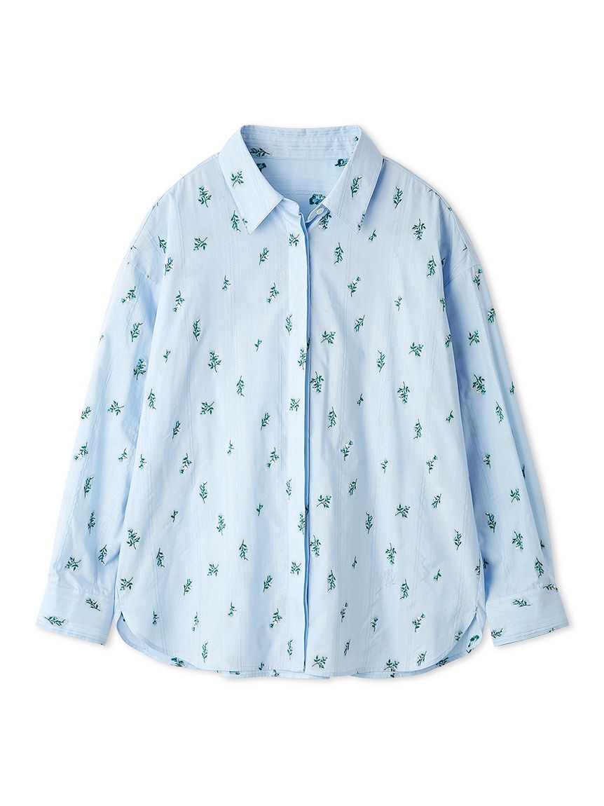 FRAY I.D「マルチWAYレイヤードジャガードシャツ／ウォッシャブル」|シャツ・ブラウス|