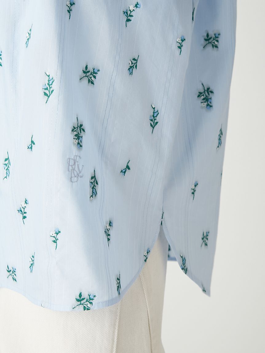 FRAY I.D「マルチWAYレイヤードジャガードシャツ／ウォッシャブル」|シャツ・ブラウス|