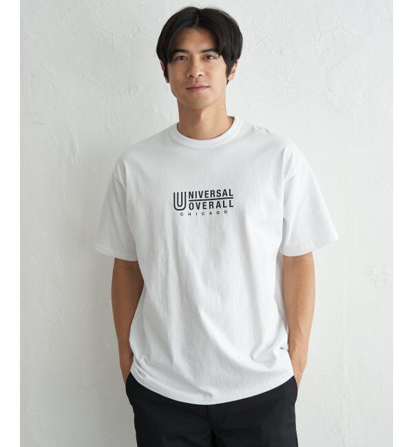 ikka「UNIVERSAL OVERALL ユニバーサルオーバーオール DAILYプリントTシャツ」|Tシャツ・カットソー|ホワイト