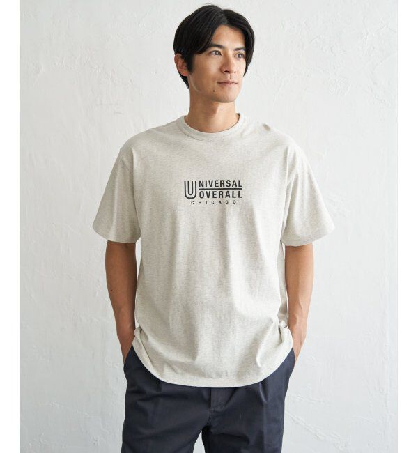 ikka「UNIVERSAL OVERALL ユニバーサルオーバーオール DAILYプリントTシャツ」|Tシャツ・カットソー|アイボリー