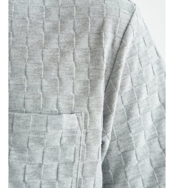 IKKA LOUNGE「冷感リンクスジャカード市松ポロシャツ」|Tシャツ・カットソー|