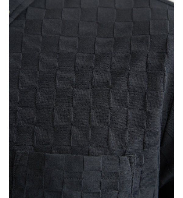 IKKA LOUNGE「冷感リンクスジャカード市松ポロシャツ」|Tシャツ・カットソー|