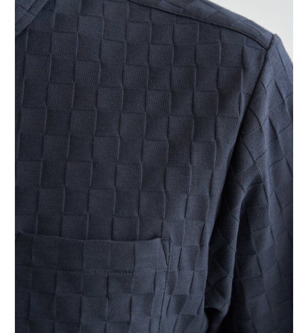 IKKA LOUNGE「冷感リンクスジャカード市松ポロシャツ」|Tシャツ・カットソー|