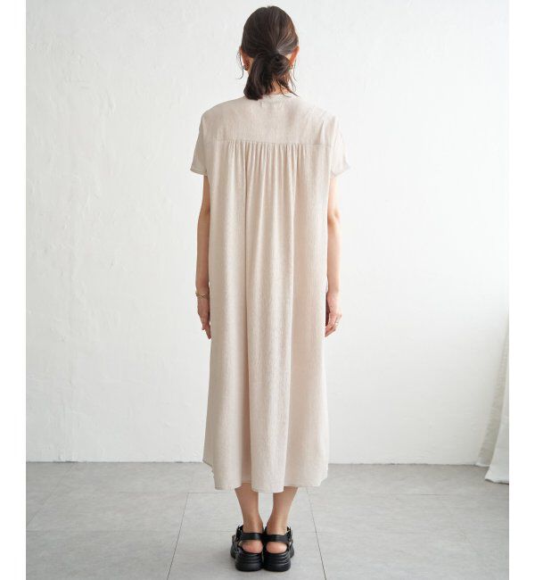 ikka「ウェストギャザーシャツワンピース」|その他|