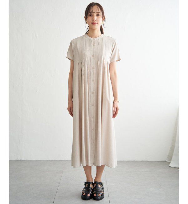 ikka「ウェストギャザーシャツワンピース」|その他|