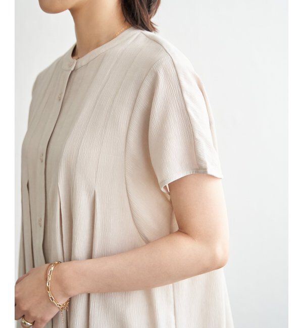 ikka「ウェストギャザーシャツワンピース」|その他|