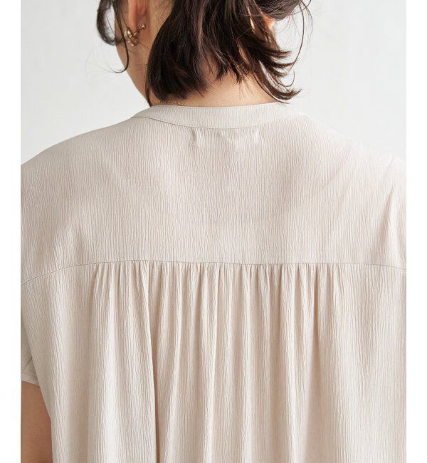 ikka「ウェストギャザーシャツワンピース」|その他|