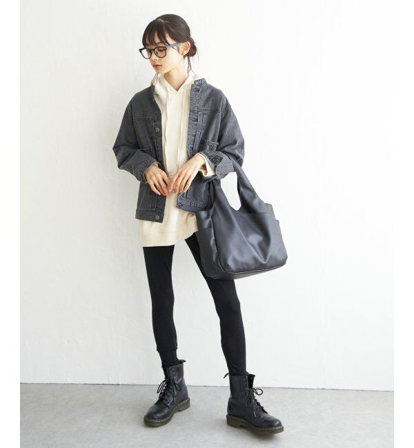 Lbc with Life「ＬＢＣデニムノーカラージャケット」|ブルゾン・スタジャン|