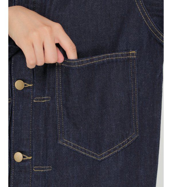 Lbc with Life「ＬＢＣデニムノーカラージャケット」|ブルゾン・スタジャン|