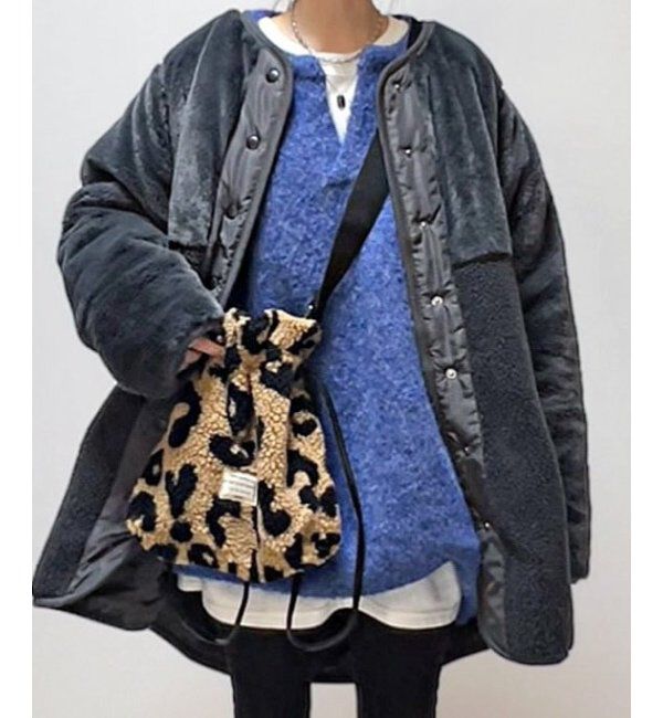 Lbc with Life「リバーシブルファーキルトコート」|その他|チャコール