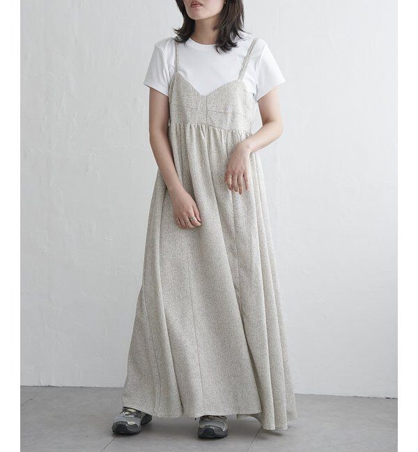 VENCE share style「サマーツィードキャミワンピース」|ワンピース|
