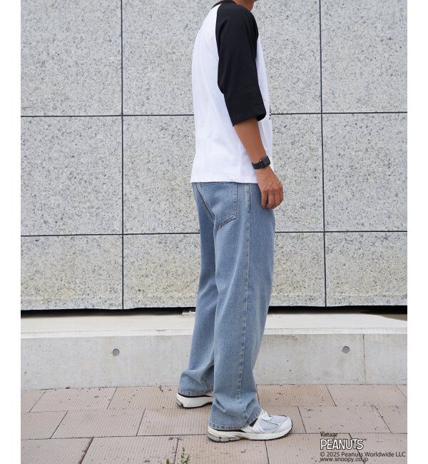 VENCE share style「PEANUTS ピーナッツ SNOOPY スヌーピー TP ビンテージラグランTシャツ」|Tシャツ・カットソー|