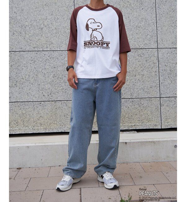 VENCE share style「PEANUTS ピーナッツ SNOOPY スヌーピー TP ビンテージラグランTシャツ」|Tシャツ・カットソー|