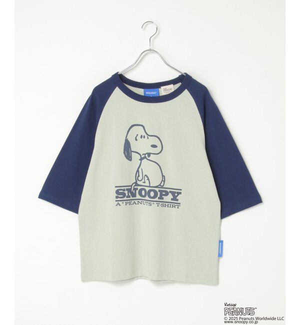 VENCE share style「PEANUTS ピーナッツ SNOOPY スヌーピー TP ビンテージラグランTシャツ」|Tシャツ・カットソー|