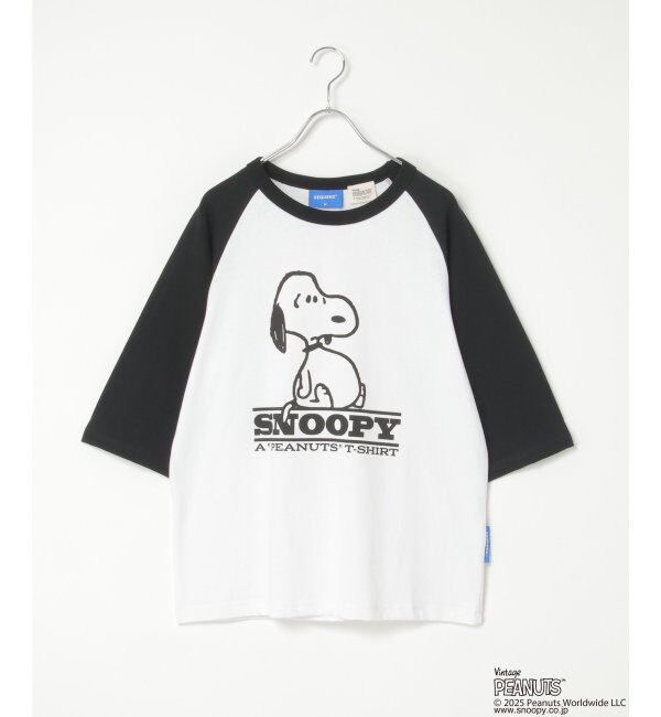 VENCE share style「PEANUTS ピーナッツ SNOOPY スヌーピー TP ビンテージラグランTシャツ」|Tシャツ・カットソー|