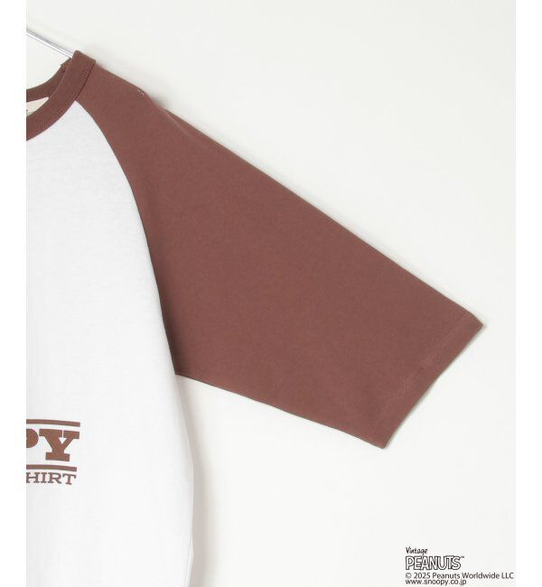 VENCE share style「PEANUTS ピーナッツ SNOOPY スヌーピー TP ビンテージラグランTシャツ」|Tシャツ・カットソー|