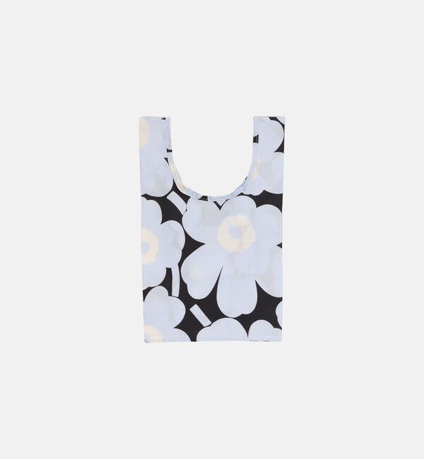 Marimekko「Unikko ミニスマートバッグ」|トートバッグ|ﾗｲﾄﾌﾞﾙｰ&times;ﾌﾞﾗｯｸ
